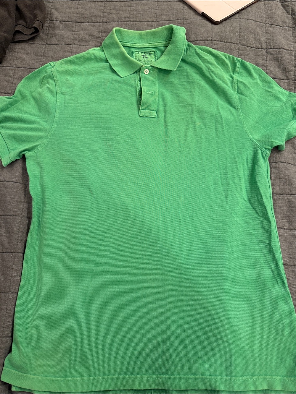 J. Crew Bright Green Short-Sleeve Polo